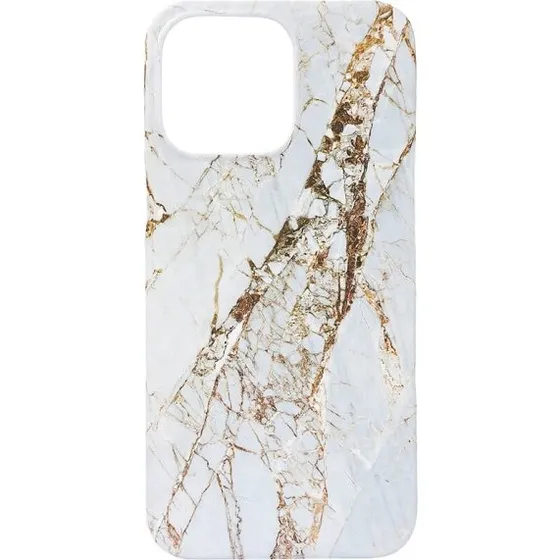 Onsala MagSerie iPhone 15 Pro Max Cover, Hvid Rhino Marble