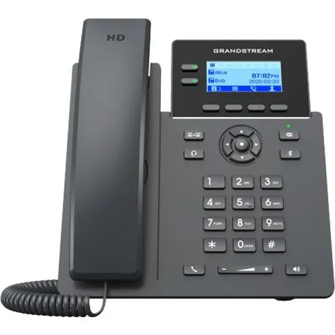 Grandstream GRP2602P Trådløs IP-telefon, Sort, 2 linier