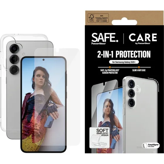 CARE by PanzerGlass Beskyttelsescover S25+ TPU & Glas