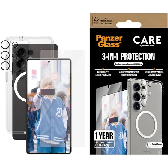 PanzerGlass CARE Urban Combat Hvid Gennemsigtig for Samsung Galaxy S25 Ultra