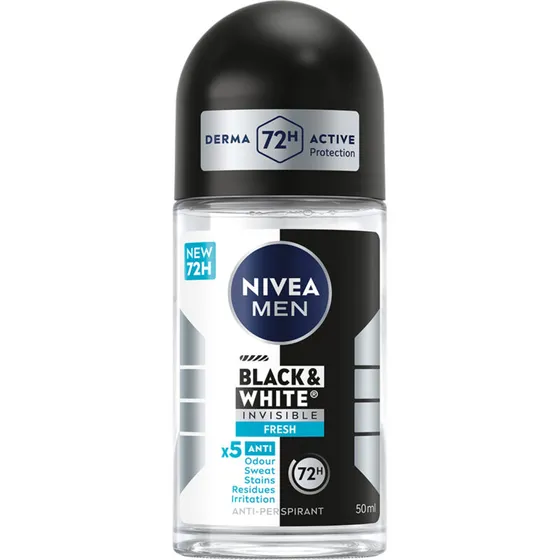 NIVEA Men Black & White Invisible Fresh roll-on 50 ml