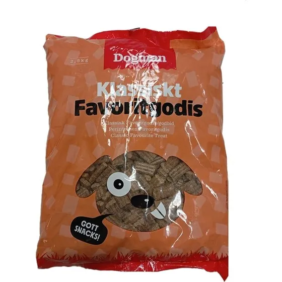 Dogman Favoritgodis hundegodbidder 2,5 kg