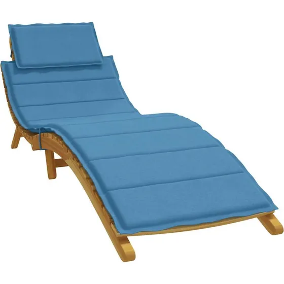 vidaXL Hynde til liggestol 186x58x4 cm meleret blå