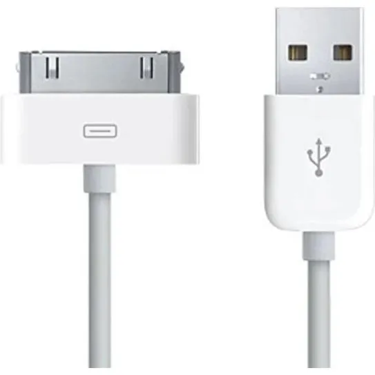 Apple 30-pin USB-ladekabel, 1 m, til iPad 1-3, iPhone 3G-4s, iPod