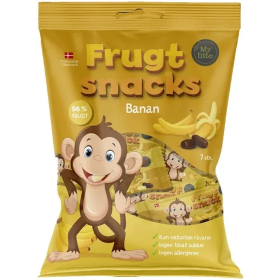 MyBite Mini FrugtBar Banan 100 g