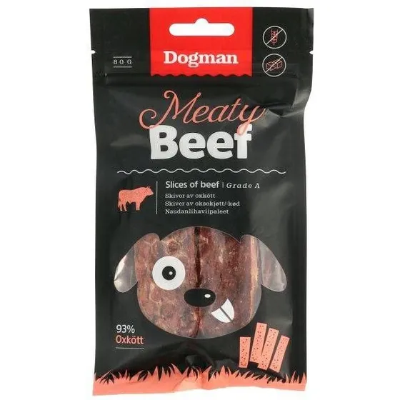 Dogman Slices of Beef – Oksekødssnacks (80/300 g)