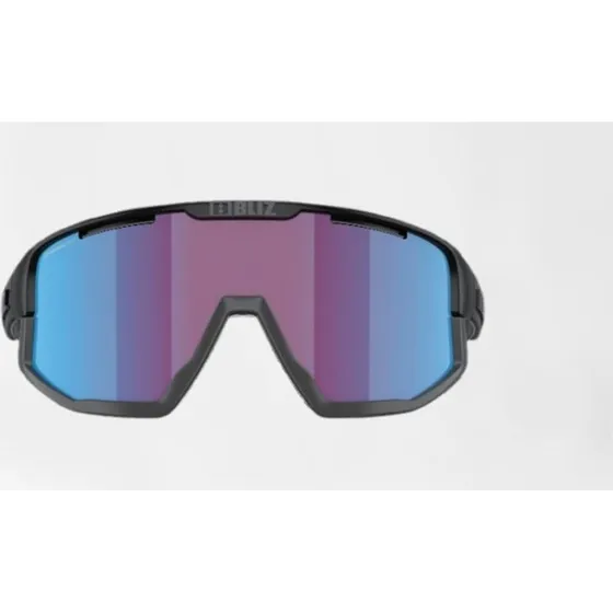 Bliz Fusion Small (25) rose/violet mirror blue lens matte black