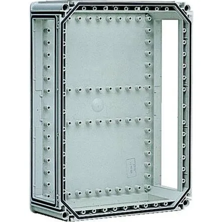 FIBOX EKIN64-6 Kassebund 640x440x130 mm, 6 Åbninger, Ral 7035