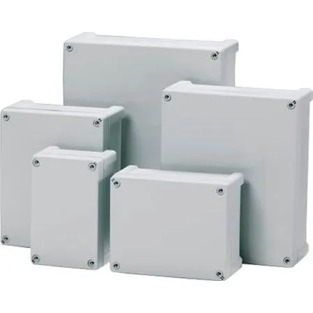 Fibox Tempo 201x163x98 ABS grå kasse med dæksel