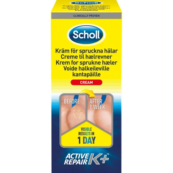 Scholl Active Repair K+ Hælcreme 120 ml