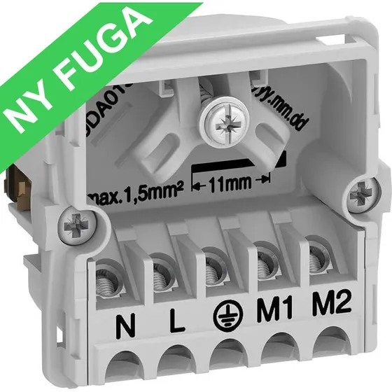 LK FUGA 5-pol 16A/440V lampeudtag uden afdækning