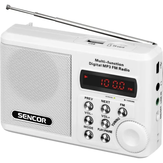 Sencor SRD 215 W Hvid Portable Radio