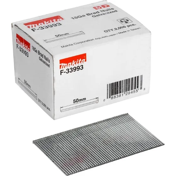 Makita Brad-søm 1.3x50 mm, 2000 stk. til DBN600RTJ/Z/ZJ/GF600SE
