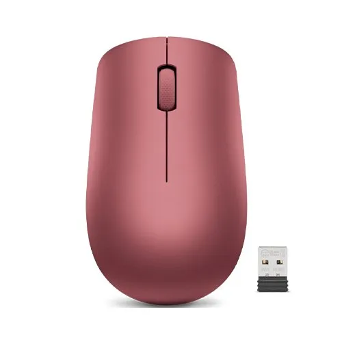 Lenovo 530 Wireless Mouse Rød, Optisk, 3 Knapper