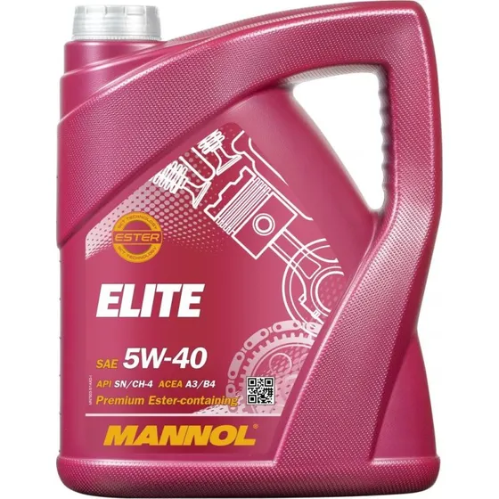 MANNOL ELITE 5W-40 5L – Motorolie til VW, Mercedes-Benz, Opel