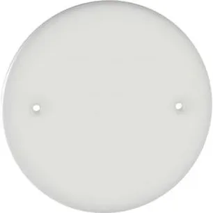 Hvid Blændedæksel til Eurodåse, Ø90 mm, Center 60 mm, For Skrue