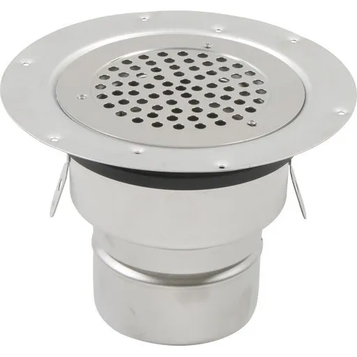 Blücher Boligafløb 110 mm LL til vinyl, rustfrit stål