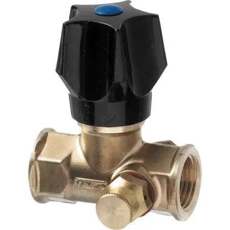 Frese Stopventil 3/4" M/M med Kontra, Rå med Greb
