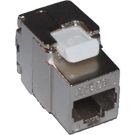 Solar Plus INFRALAN FTP Kat 6A Keystone Konnektor Tool-less, 50 stk. Krom