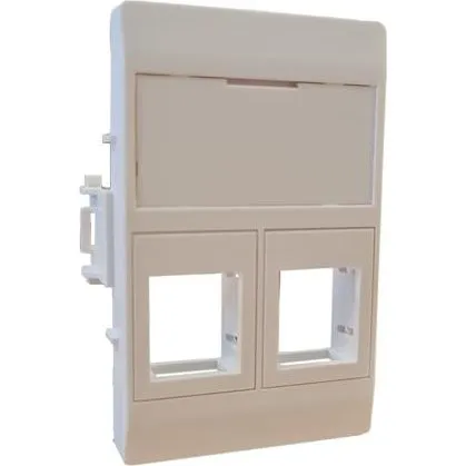 Solar Plus Dataudtag 2x RJ45 Keystone Type C Hvid