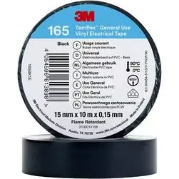 3M Isolerbånd Sort 15mm x 10m