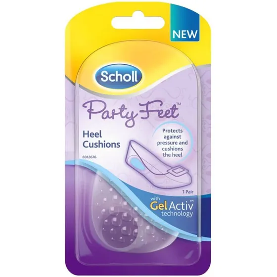 Scholl Party Feet GelActiv hælpuder, 1 par