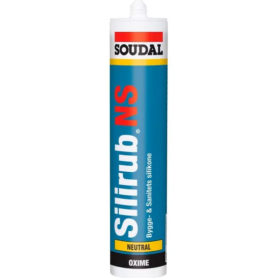 Soudal Silirub NS Hvid 310ml Bygge- og Sanitets Silikone