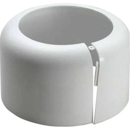 Purus 1-delt muffeskjuler hvid Ø110/160 mm