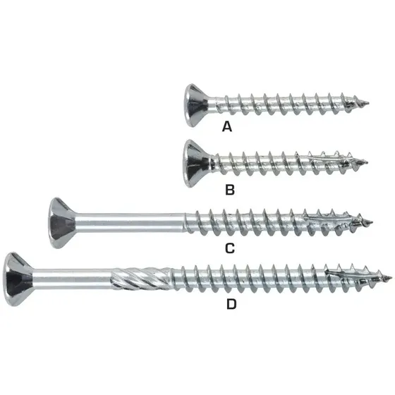 ITW SPUN®+ Elforzinket Universalskrue 5,0x70 mm, 150372