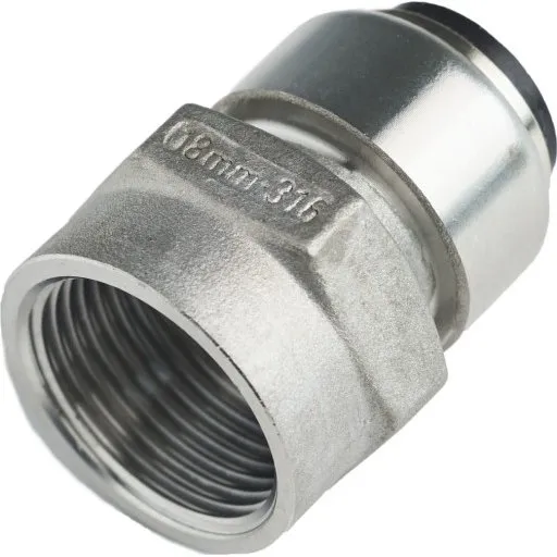 Roth Overgangsmuffe 15 mm x 1/2" rustfri