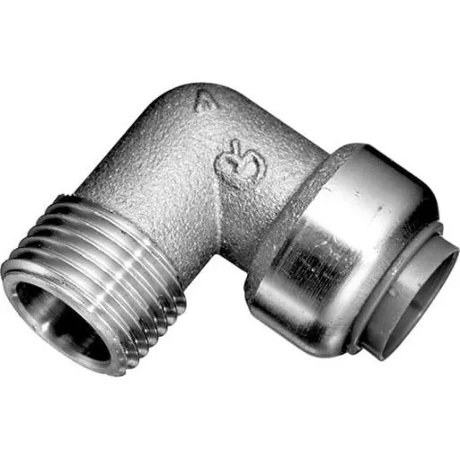 Roth Vinkel 18 mm x 1/2" rustfri stål