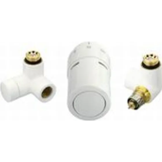 Danfoss RTX Ventilsæt Højre, Hvid RAL 9016