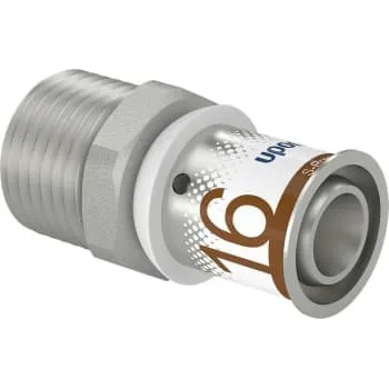 Uponor S-Press kobling m/nippel 16 mm x 1/2" MT