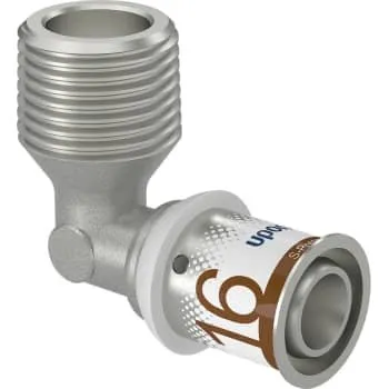 Uponor S-Press vinkel m/nippel 16x1/2"