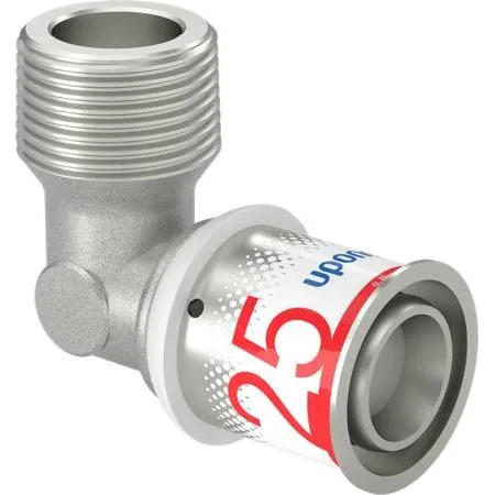 Uponor S-Press vinkel m/nippel 25 mm x 3/4" MT