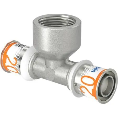 Uponor S-Press Plus Pres Tee Reduceret M/Muffe 20x3/4"