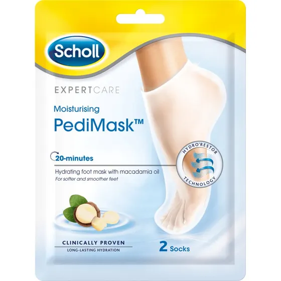 Scholl PediMask Moisturising Macadamia fodmaske 2 stk