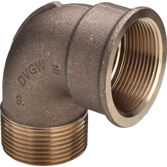 Viega 1 1/4" Rødgods 90° Vinkel Muffe/Nippel