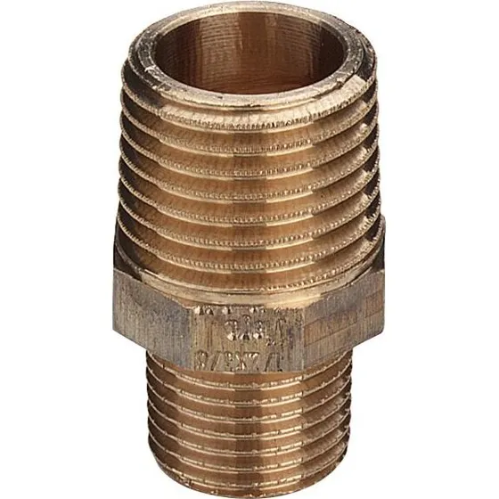 Viega Brystnippel 1" x 3/4" Rødgods