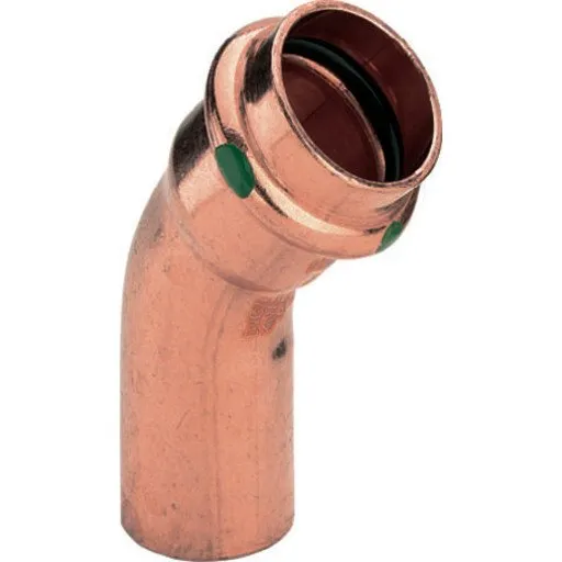 Viega Profipress 45° bøjning 22 mm muffe/nippel