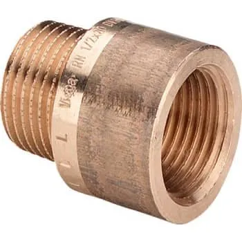 Viega Haneforlænger 1/2" x 25 mm Rødgods