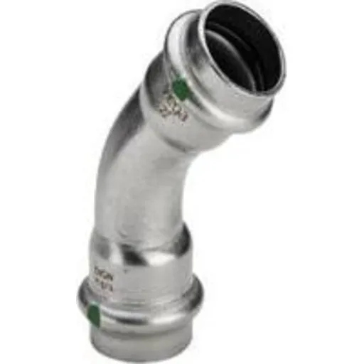 Viega Sanpress Inox Bøjning 45° 22 mm, rustfrit stål