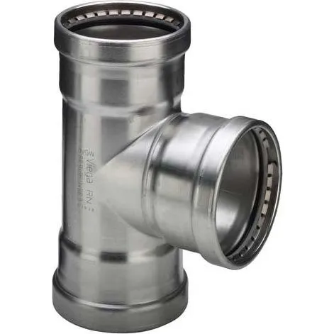 Viega Sanpress Inox XL T-stykke 76,1 mm rustfrit stål