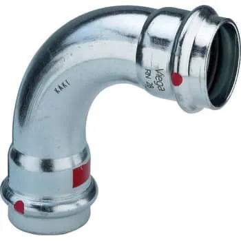 Viega Prestabo 90° bøjning MF/MF 18 mm forzinket stål