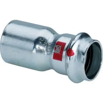 Viega Prestabo Reduktion 18x15 mm i forzinket stål