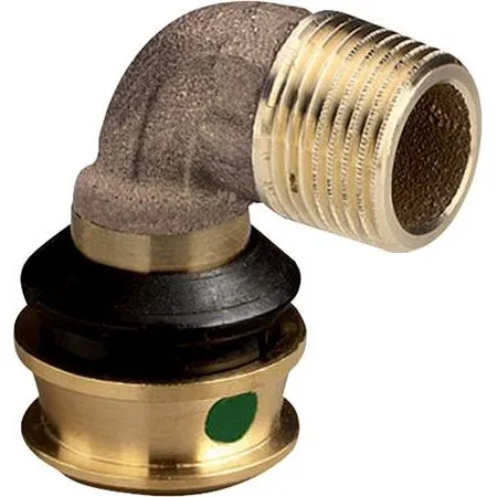 Viega Raxofix 90° overgangsbøjning 20 x 1/2" muffe/nippel rødgods