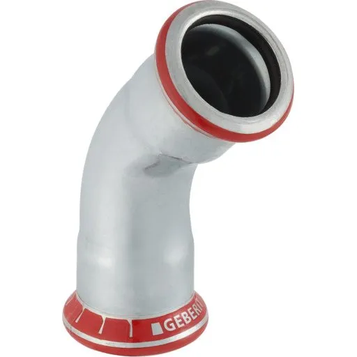 Geberit Mapress 45° Bøjning 15 mm M/M El-forzinket