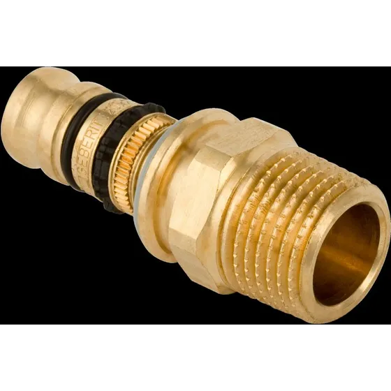 Geberit Mepla 50 mm overgang med udvendigt gevind