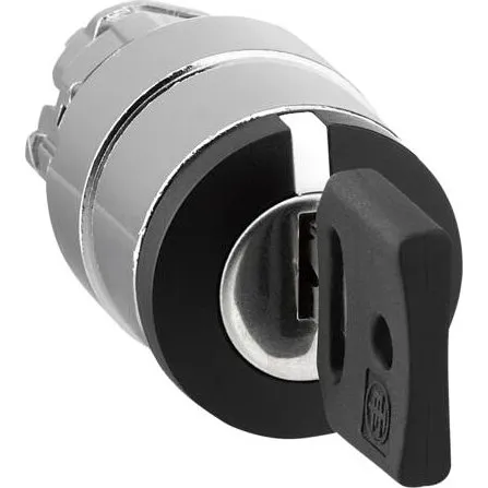 Schneider Electric Nøglegreb 3pos faste ZB4BG0, krombelagt, Ø22 mm