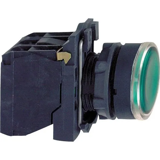 Schneider Electric Lampetryk komp grøn 230V m/LED NO+NC